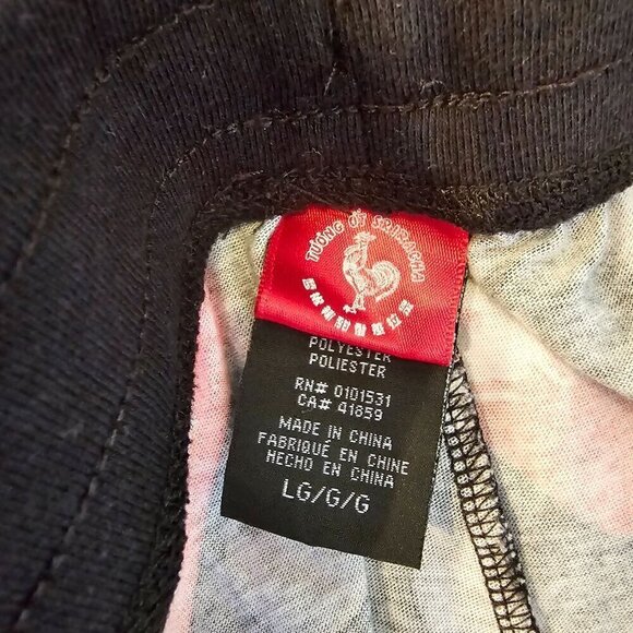 Sriracha Hot Sauce Pajama Pants Keep It Spicy Graphic Pants Drawstring, Large - Picture 3 of 10